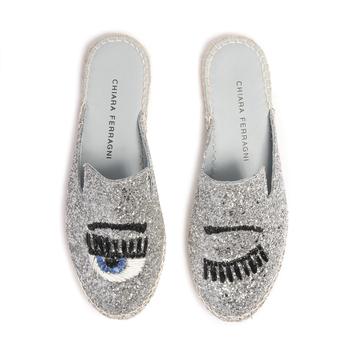 Chiara Ferragni | Chiara Ferragni Glitter Mules商品图片,4.9折, 满$200享9折, 满折