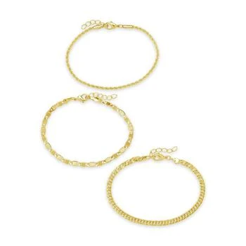 Women's Bold Chain Bracelet, Set of 3,价格$52.25