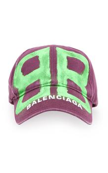 了解巴黎世家帽子, Balenciaga | Balenciaga - Women's Graffiti-Print Cotton Baseball Cap - Purple - Moda Operandi商品图片 