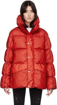 更多蒙克莱, Moncler | SSENSE Exclusive 6 Moncler 1017 ALYX 9SM Red Down Eris Jacket商品图片 