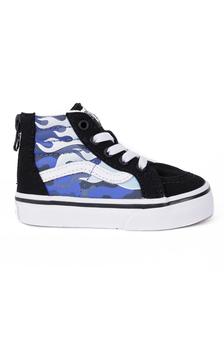 推荐(XG5ABW) Camo Flame Sk8-Hi Zip Shoes - Blue/Ice Camo商品