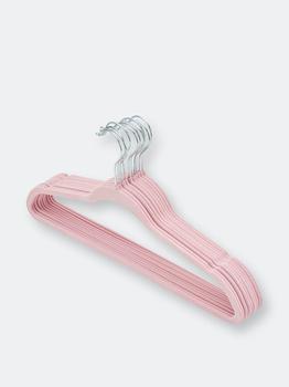 商品10 Piece Velvet Hanger, Pink图片