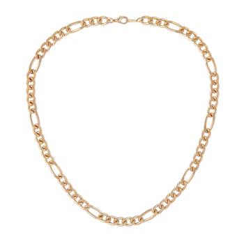 推荐1990s vintage gold plated bold figaro chain necklace商品