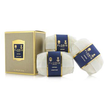 推荐Floris 花语微风奢华香皂Cefiro Luxury Soap 3x100g/3.5oz商品