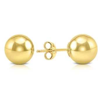 推荐8MM 14K Yellow Gold Filled Round Ball Earrings商品