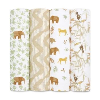 aden + anais | Baby Tanzania Muslin Swaddles, Pack of 4 