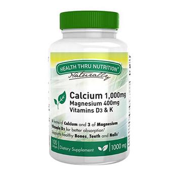 商品Health Thru Nutrition Calcium with Vitamin D3 and Magnesium Softgels, 100 Ea图片