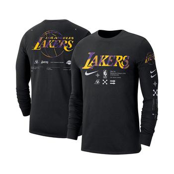 商品NIKE | Men's Black Los Angeles Lakers Essential Air Traffic Control Long Sleeve T-shirt,商家Macy's,价格¥234图片