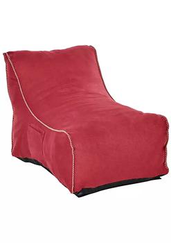商品Bean Bag Chair Stuffed Large Lounger for Indoors Includes Washable Cover Side Pockets and Backrest for Kids and Adults Wine Red,商家Belk,价格¥439图片