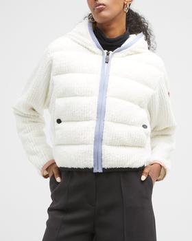 moncler polo, Moncler | Zip-Up Velvet Cardigan商品图片 