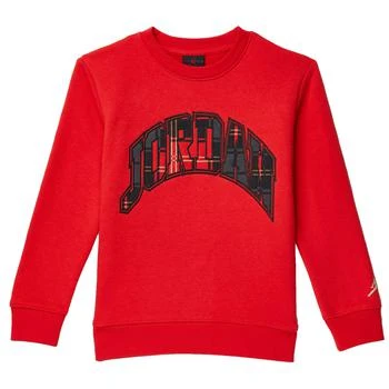 Jordan | Essentials Plaid Crew Sweatshirt (Little Kids) 4折