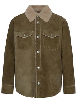 Isabel Marant, Isabel Marant | Isabel Marant Shearling Trim Buttoned Shirt Jacket商品图片 7.7折