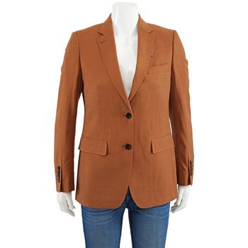 Burberry | Burberry Wool Silk Cotton Blazer Jacket, Brand Size 10 (US Size 8)商品图片,2.1折