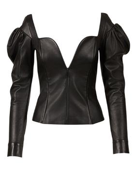 圣罗兰皮衣, Yves Saint Laurent | Leather Bustier Top商品图片 3.5折×额外9折, 独家减免邮费, 额外九折