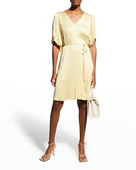 vince连衣裙, Vince | Satin Flutter A-Line Evening Dress商品图片 满$400减$100, 满减