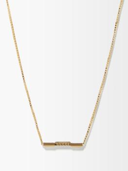Gucci | Link to Love bar 18kt gold necklace商品图片,