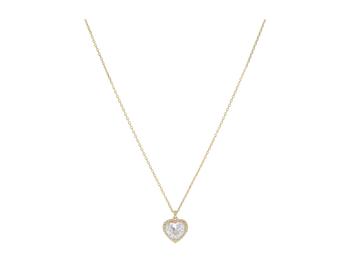 Kate Spade | My Love Pave Heart Pendant Necklace商品图片,7.9折, 独家减免邮费