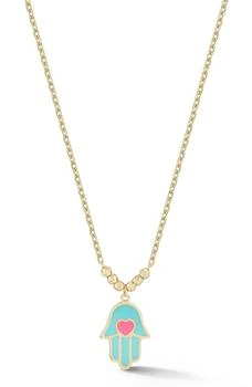 Ember Fine Jewelry | 14K Hamsa Hand Pendant Necklace,商家Nordstrom Rack,价格¥2870