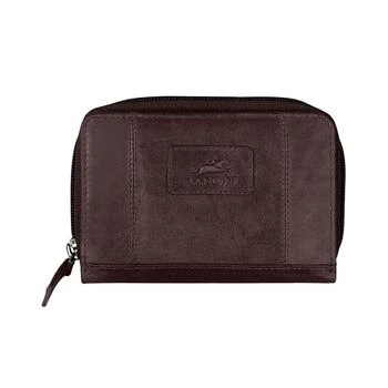 Mancini Leather Goods | Casablanca Collection RFID Secure Small Clutch Wallet 