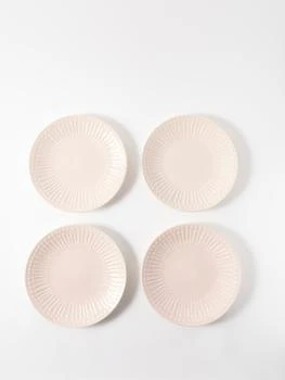 Sensi Studio | Set of four Waves ceramic dinner plates,商家MATCHES,价格¥1363