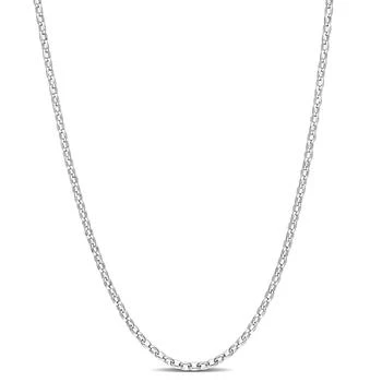 Mimi & Max | Mimi & Max Rolo Chain Necklace in Sterling Silver, 20 in,商家Premium Outlets,价格¥200