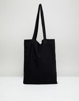 asos包, ASOS | ASOS DESIGN lightweight cotton tote bag in black - BLACK商品图片 
