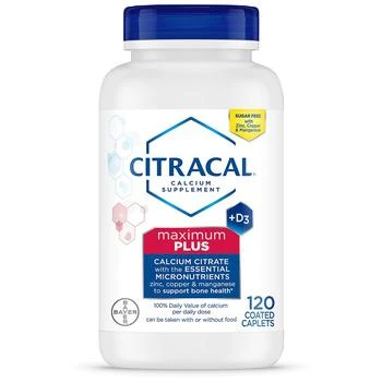 Citracal | Maximum Plus Calcium Citrate With Vitamin D3, Caplets,商家Walgreens,价格¥148