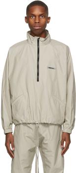 essentials夹克, Essentials | Beige Half-Zip Track Jacket商品图片 8折