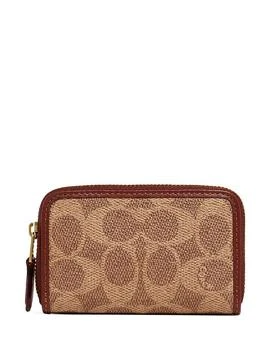 Coach | Signature Canvas Small Zip Around Card Case 满$100享8折, 满折