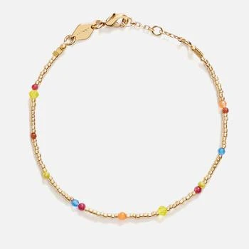 Anni Lu | Anni Lu Golden Sands 18-Karat Gold-Plated Multistone Bracelet,商家Coggles,价格¥356