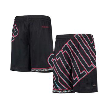 Mitchell and Ness | Youth Black Vancouver Grizzlies Hardwood Classics Throwback Big Face Mesh Shorts商品图片,