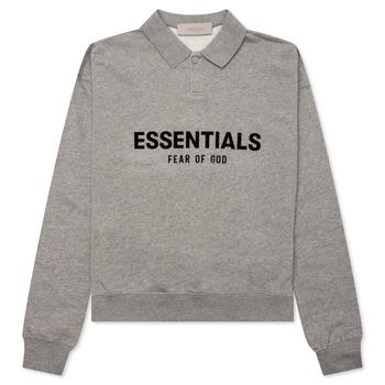 商品Essentials | Kid's Core L/S Polo - Dark Oatmeal,商家Feature,价格¥344图片