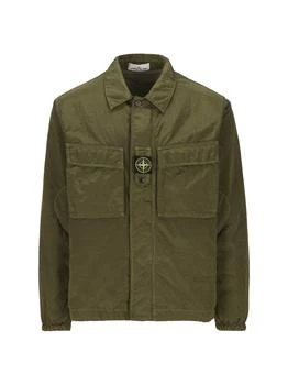 Stone Island | Stone Island Straight Hem Lightweight Shirt Jacket 4.8折, 独家减免邮费