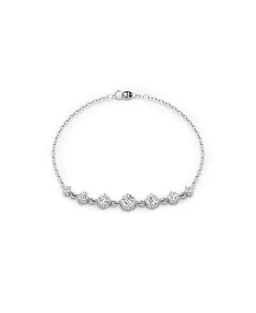 VRAI | Lab Grown Diamond Round Brilliant Linked Tennis Bracelet in 14K White Gold and Gold, .85 ct. t.w.,商家Bloomingdale's,价格¥10476