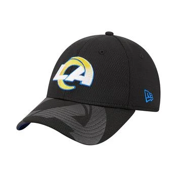New Era | Men's Black Los Angeles Rams Top Visor 9FORTY Adjustable Hat 独家减免邮费