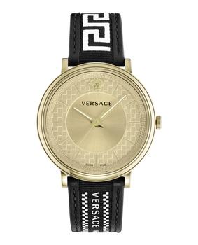 Versace | V-Circle Strap Watch商品图片,5.2折×额外9折, 独家减免邮费, 额外九折