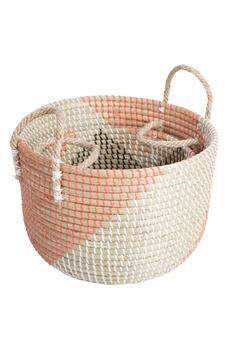 商品HOME ESSENTIALS AND BEYOND | Ember Seagrass Basket - Set of 2,商家Nordstrom Rack,价格¥280图片