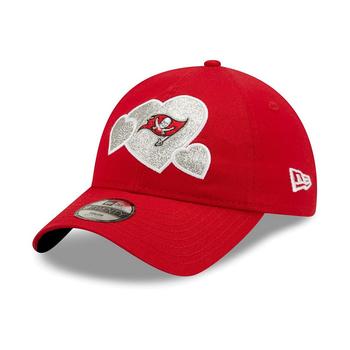 New Era | Toddler Girls Red Tampa Bay Buccaneers Hearts 9Twenty Adjustable Hat商品图片,
