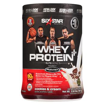 商品Six Star Whey Protein Plus, Elite Series Cookies & Cream图片