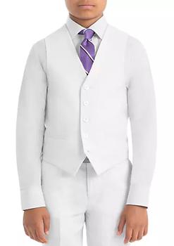 商品Ralph Lauren | Boys 8-20 Plain White Linen Vest,商家Belk,价格¥326图片