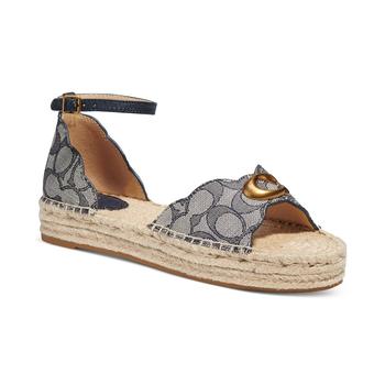 coach鞋, Coach | Women's Dillon Flatform Espadrille Sandals商品图片 6折