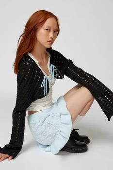 Urban Outfitters | Bow Crochet Shrug Cardigan,商家Urban Outfitters,价格¥110