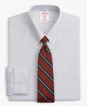 Brooks Brothers | Stretch Madison Relaxed-Fit Dress Shirt, Non-Iron Grid Check 5.1折, 特价