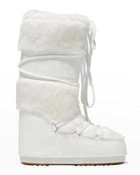推荐Classic Faux Fur Lace-Up Snow Boots商品