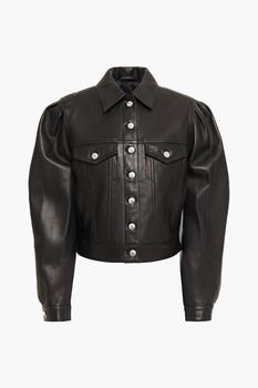 IRO评价, IRO | Aressa gathered leather jacket商品图片 2.9折