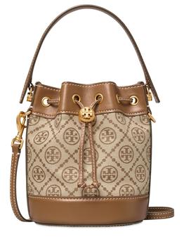 Tory Burch水桶包, Tory Burch | Mini T Monogram Jacquard Bucket Bag商品图片 额外8折, 额外八折