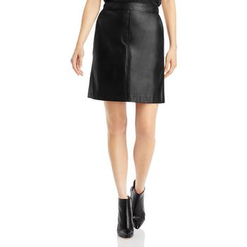 商品Hugo Boss | BOSS Hugo Boss Womens Veruna Faux Leather Above Knee Mini Skirt,商家BHFO,价格¥290图片