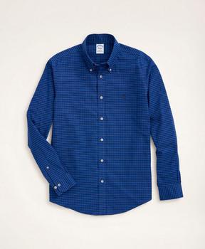 product Stretch Regent Regular-Fit Sport Shirt, Non-Iron Gingham Oxford image