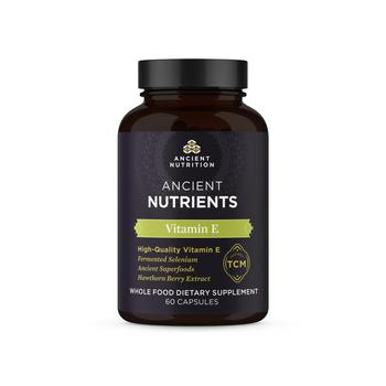 商品Ancient Nutrition | Ancient Nutrients Vitamin E | Capsules (60 Capsules),商家Ancient Nutrition,价格¥229图片