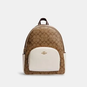 Coach | Coach Outlet Large Court Backpack In Signature Canvas 4.3折, 独家减免邮费